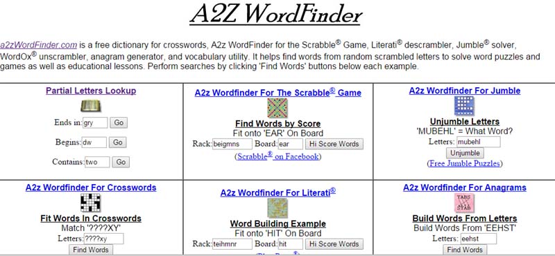 a2z wordfinder