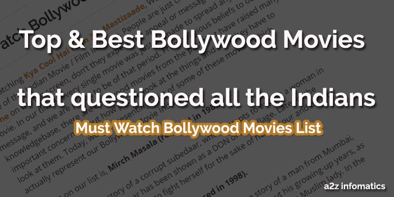 Top Best Bollywood Movies