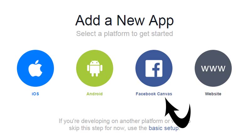 adding new facebook app