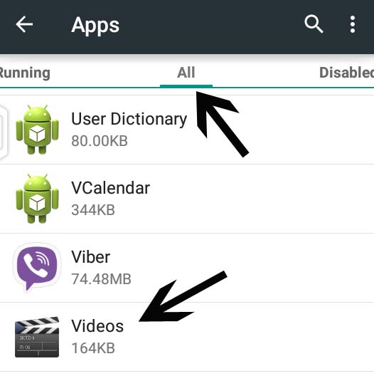all apps in android