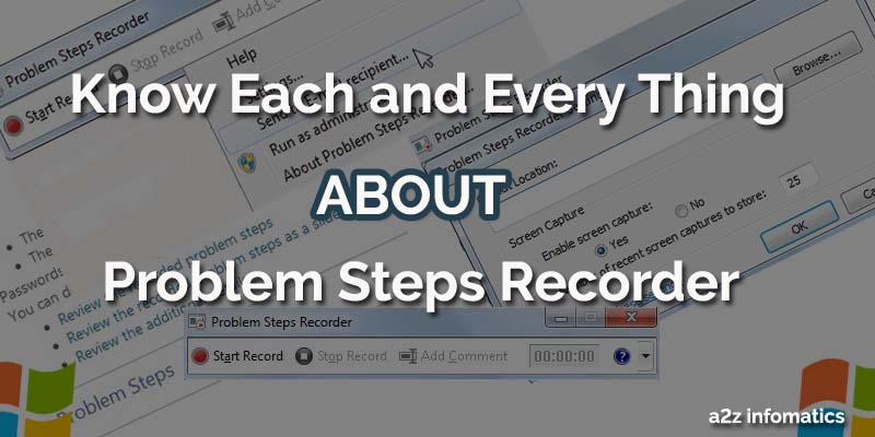howto problem steps recorder