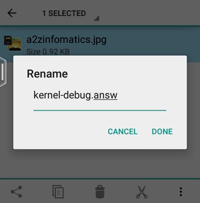 rename file in android