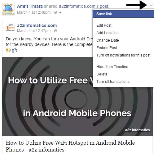 save facebook videos link pictures