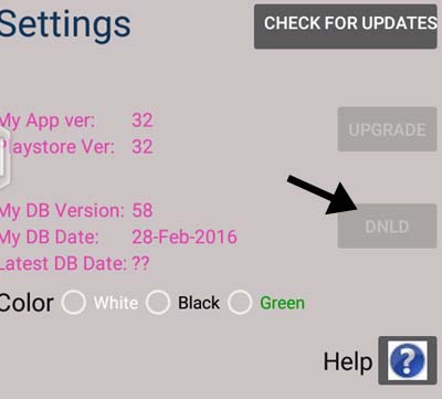 railtime app database update