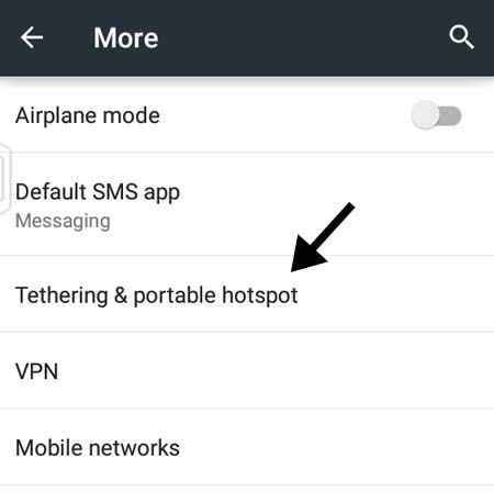 tethering and portable hotspot