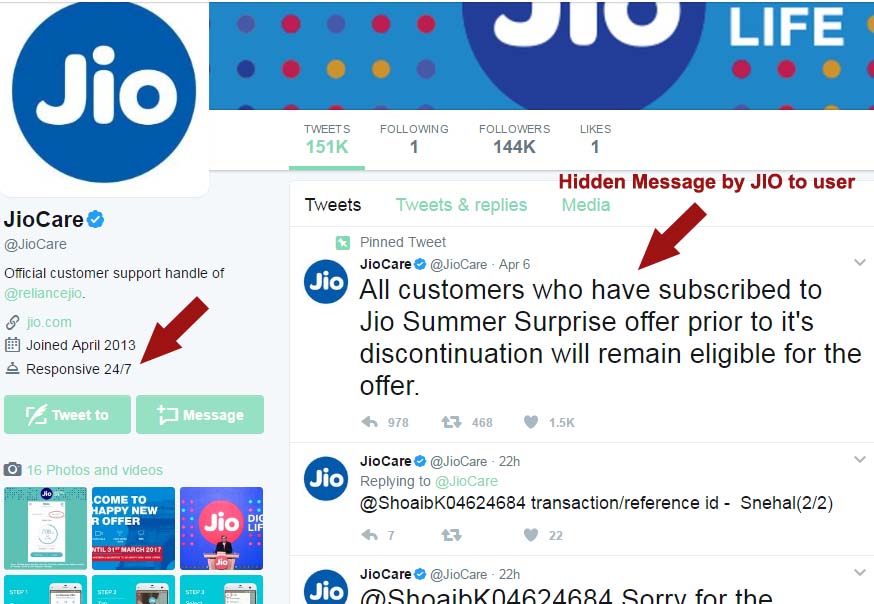 jio twitter care