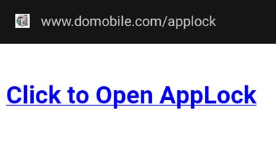 open applock using web browser