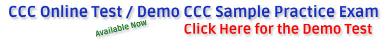 ccc online test demo sample practice exam available now
