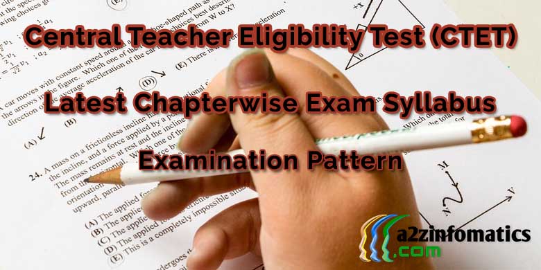 latest ctet examination syllabus pattern pdf format download