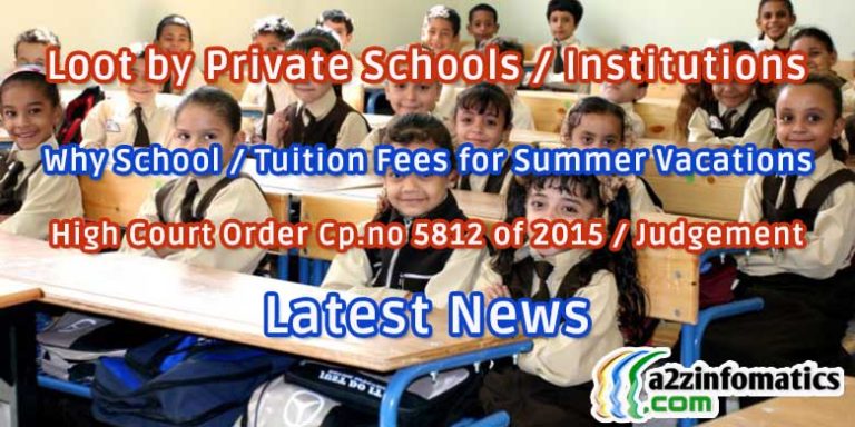 High Court Order Cp.no 5812 of 2015 Judgement Latest News