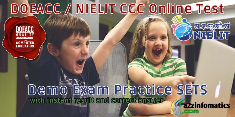 doeacc nielit ccc online test free demo practice exam sets