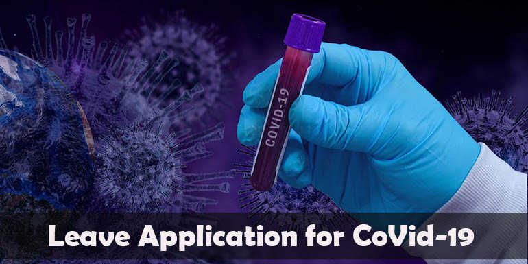 corona virus covid-19 leave application format sample